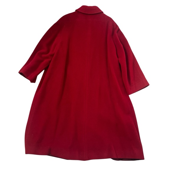 Beautiful Red Vintage-style Coat out of wonderful soft wool, made in Italy - Picture 11 of 12
